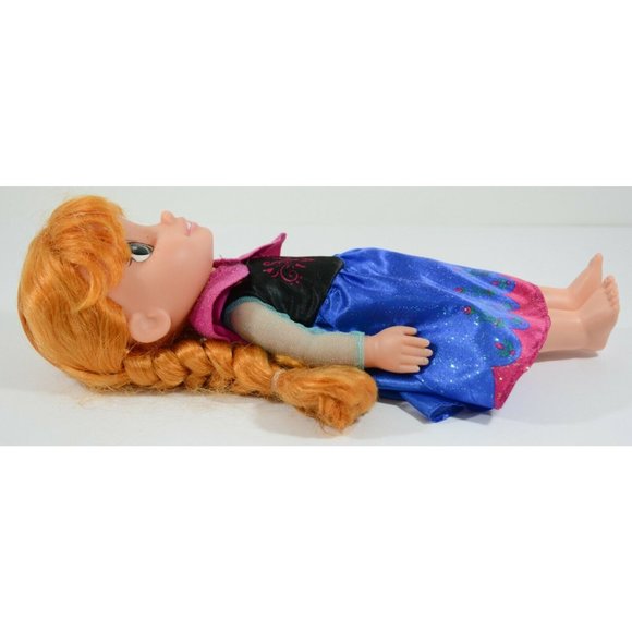 Disney Jakks Pacific Frozen Toddler Anna 13" Doll Toy - No Shoes - Picture 5 of 9